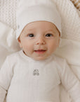 Squiggle Pointelle Collection - Footie + Beanie