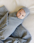 Breathable Muslin Swaddle with Scallop