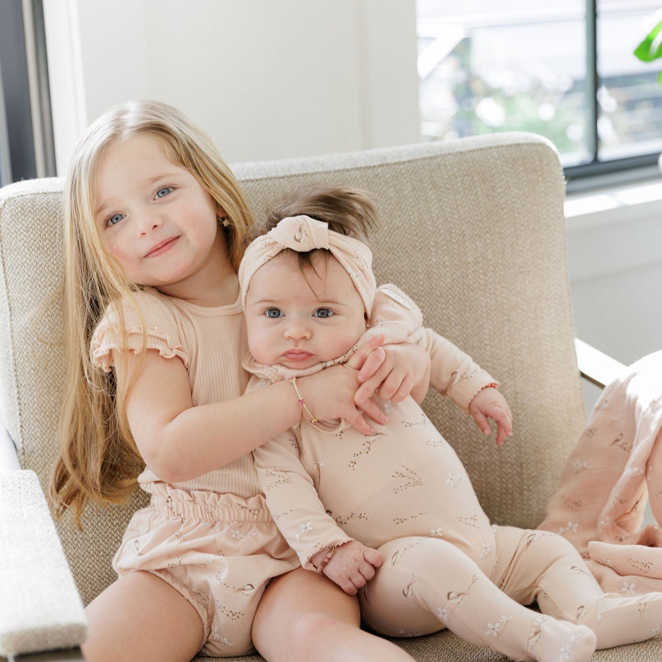 Jersey Cotton - Vintage Birds Collection- Ribbed Tee & Bottoms