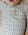 Modal French Terry Plaid Sheep Collection - Bib