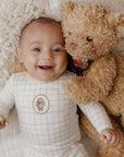 Modal French Terry Plaid Sheep Collection - Bib