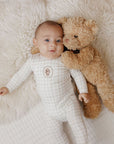 Modal French Terry Plaid Sheep Collection - Bib
