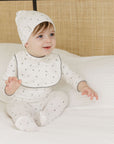 Organic Cotton Cluster Flower & Leaf Collection - Bib