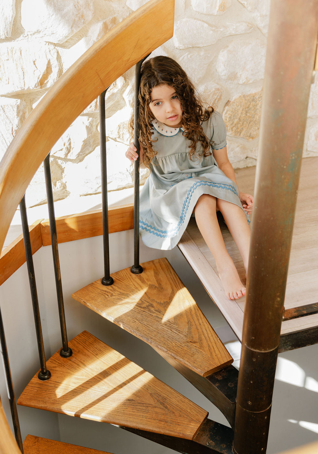 Tulip Collar Short Sleeve Linen Dress – Wave Collection