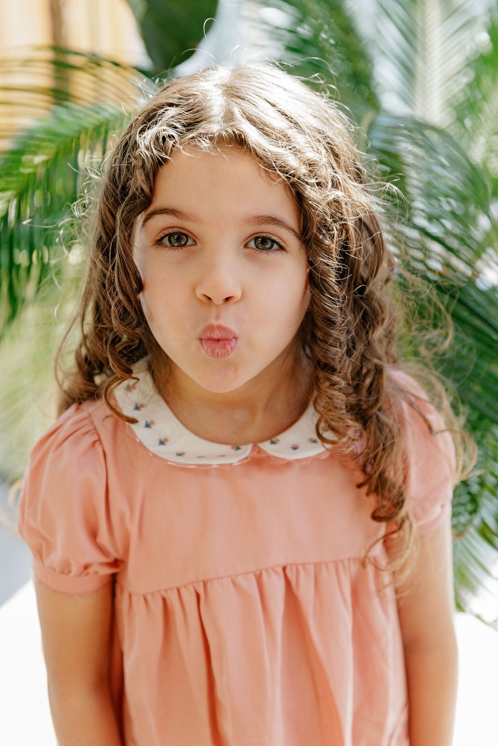 Tulip Collar Short Sleeve Linen Dress – Wave Collection