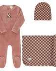Velour Plaid Bear Collection - Take Me Home Set