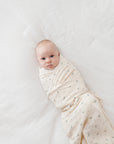 Cotton Muslin Swaddle Blanket - Sage Bird