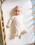 Acorn Zipper Footie baby