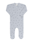 Blue/Blue Berry Zipper Footie