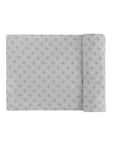 Blue Diamond Floral Muslin Swaddle