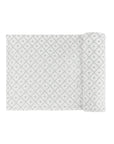 Blue Diamond Floral Muslin Swaddle 2