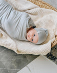 Blue Modal Beanie & Swaddle