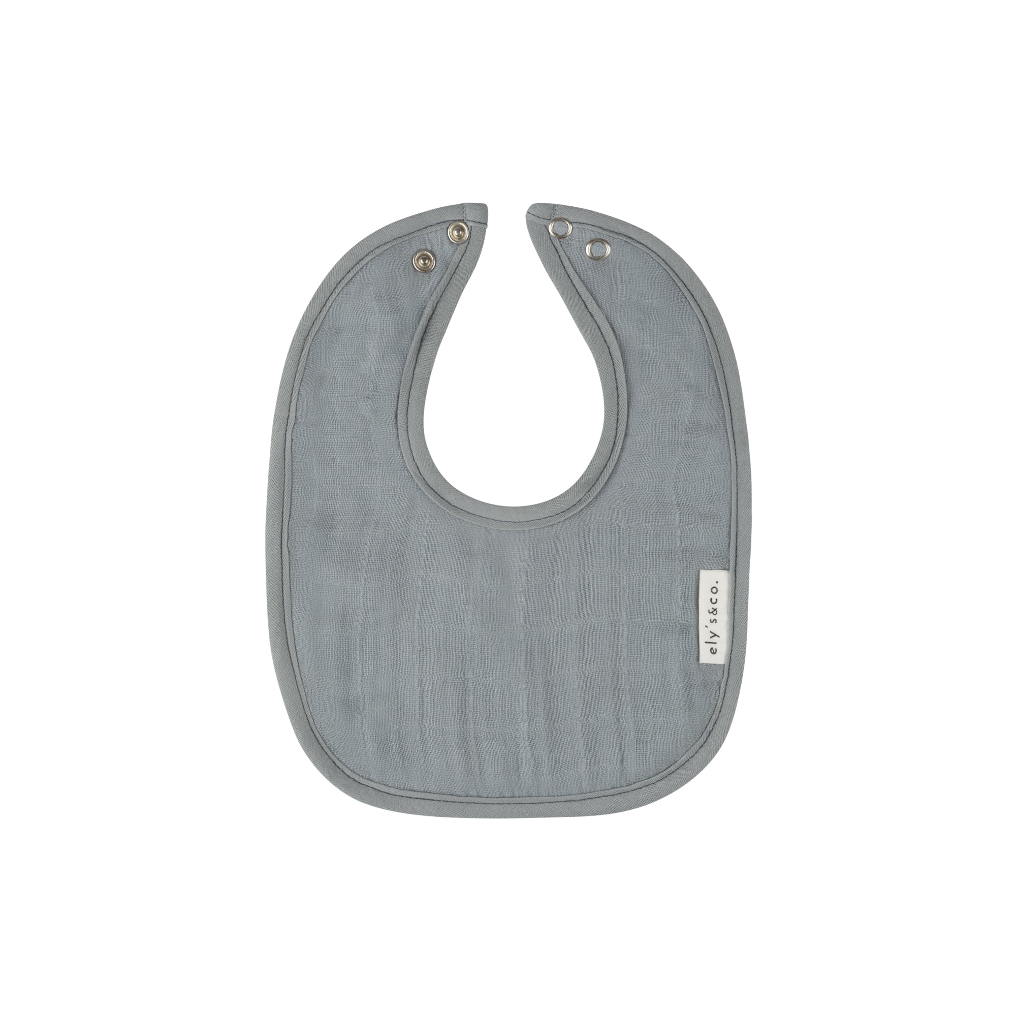 Blue Muslin Terry Bib