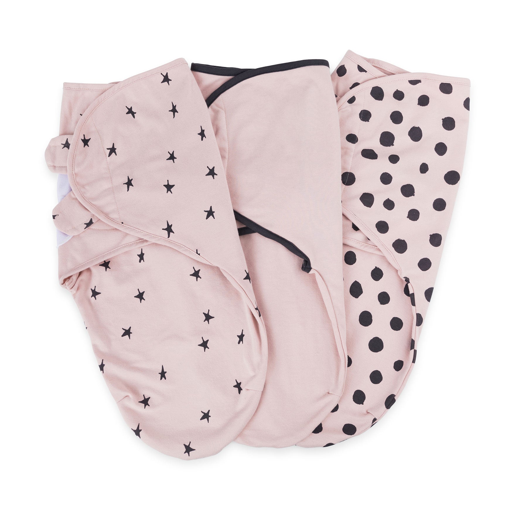 Blush Abstract Adjustable Swaddle Blanket | 3 Pack