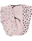 Blush Abstract Adjustable Swaddle Blanket | 3 Pack