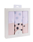 Blush Abstract Adjustable Swaddle Blanket | 3 Packaged