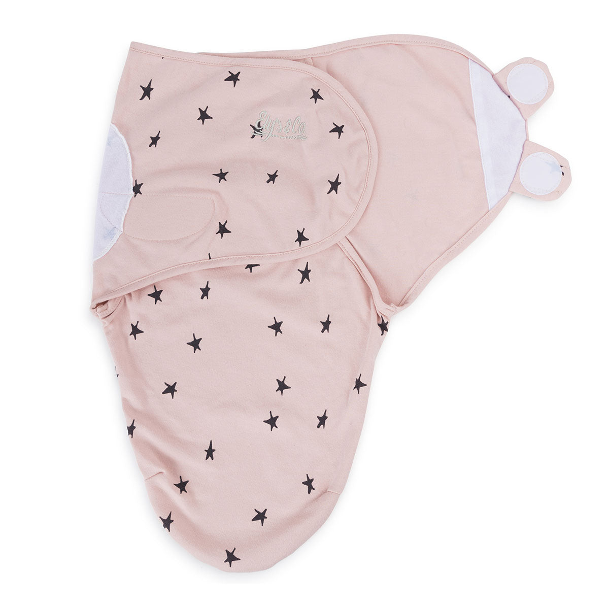 Blush stars Adjustable Swaddle Blanket