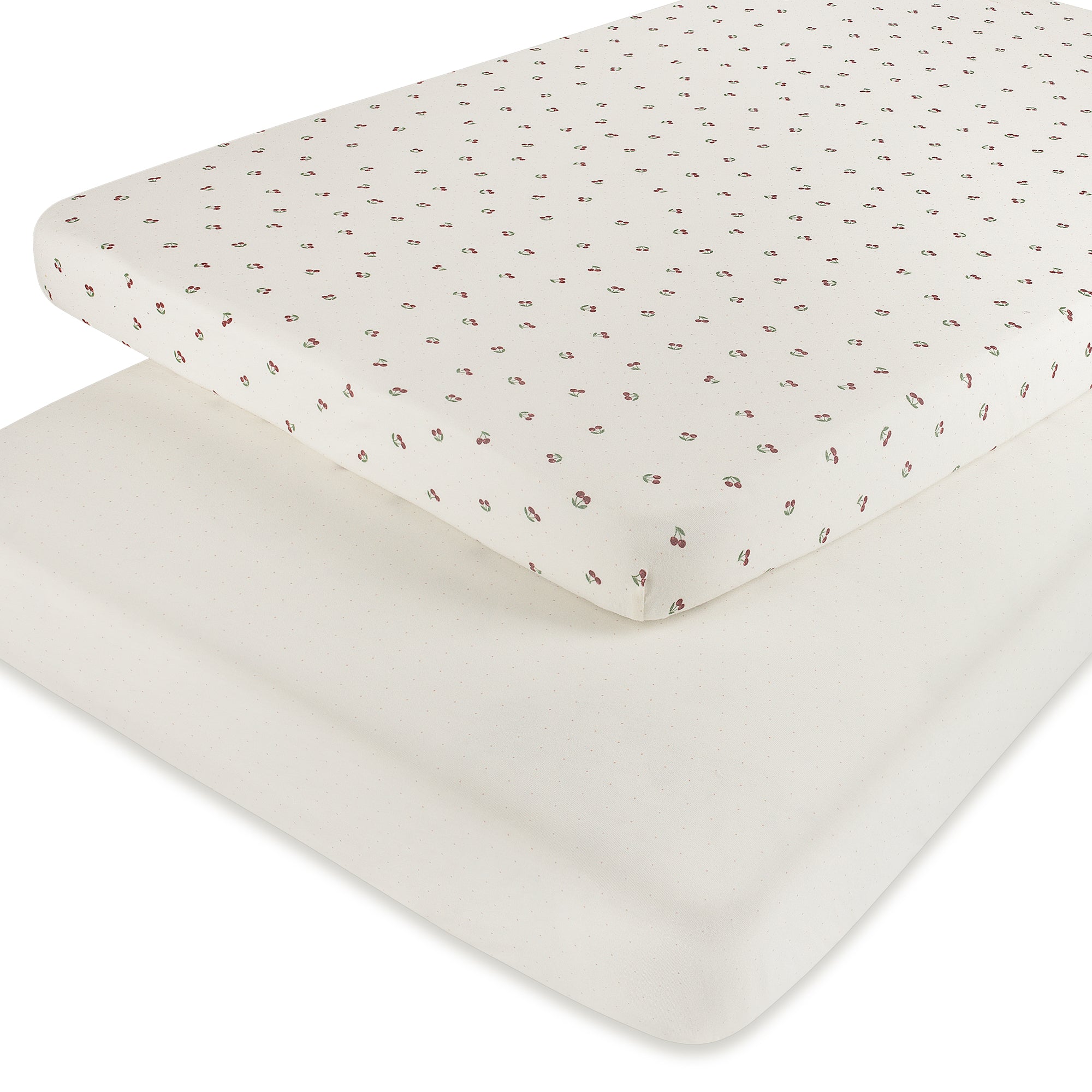 Breathable Cherry Pattern Nursery Sheets