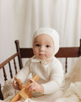 Cable Pointelle Flat Collection - Bonnet