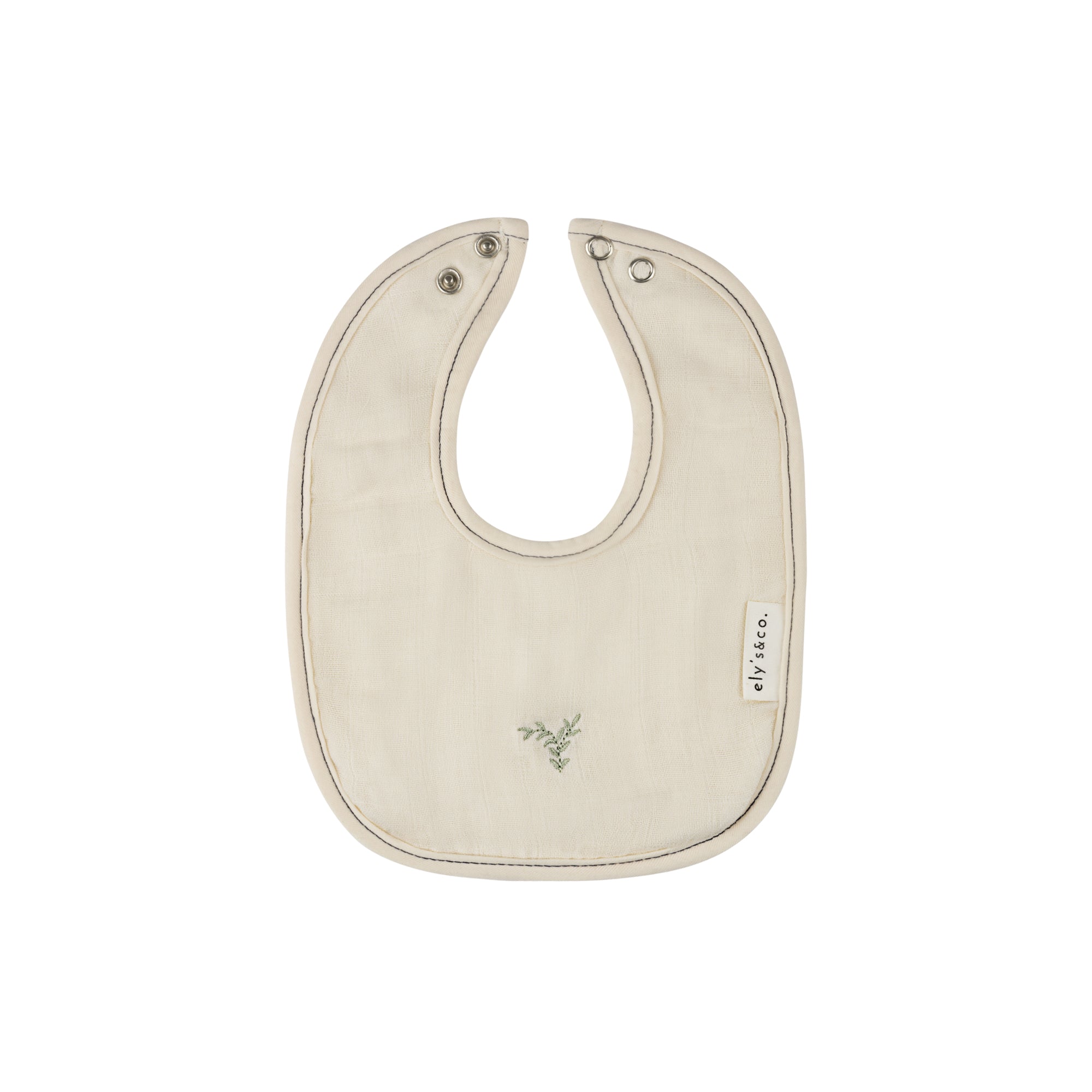 Cream Muslin Terry Bib