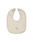 Cream Muslin Terry Bib
