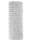 Flexible-Fit Grey Bamboo Crib Sheet and Skirt