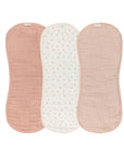 Floral Pink Muslin Burp Cloth
