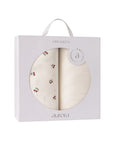 Gift-Ready Cherry Pattern Crib Sheets