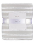 Gift-Ready Three-Piece Grey bamboo Crib Set