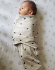 Grey abstract stars swaddle