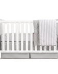 Grey bamboo Three-Piece Crib Bedding Set