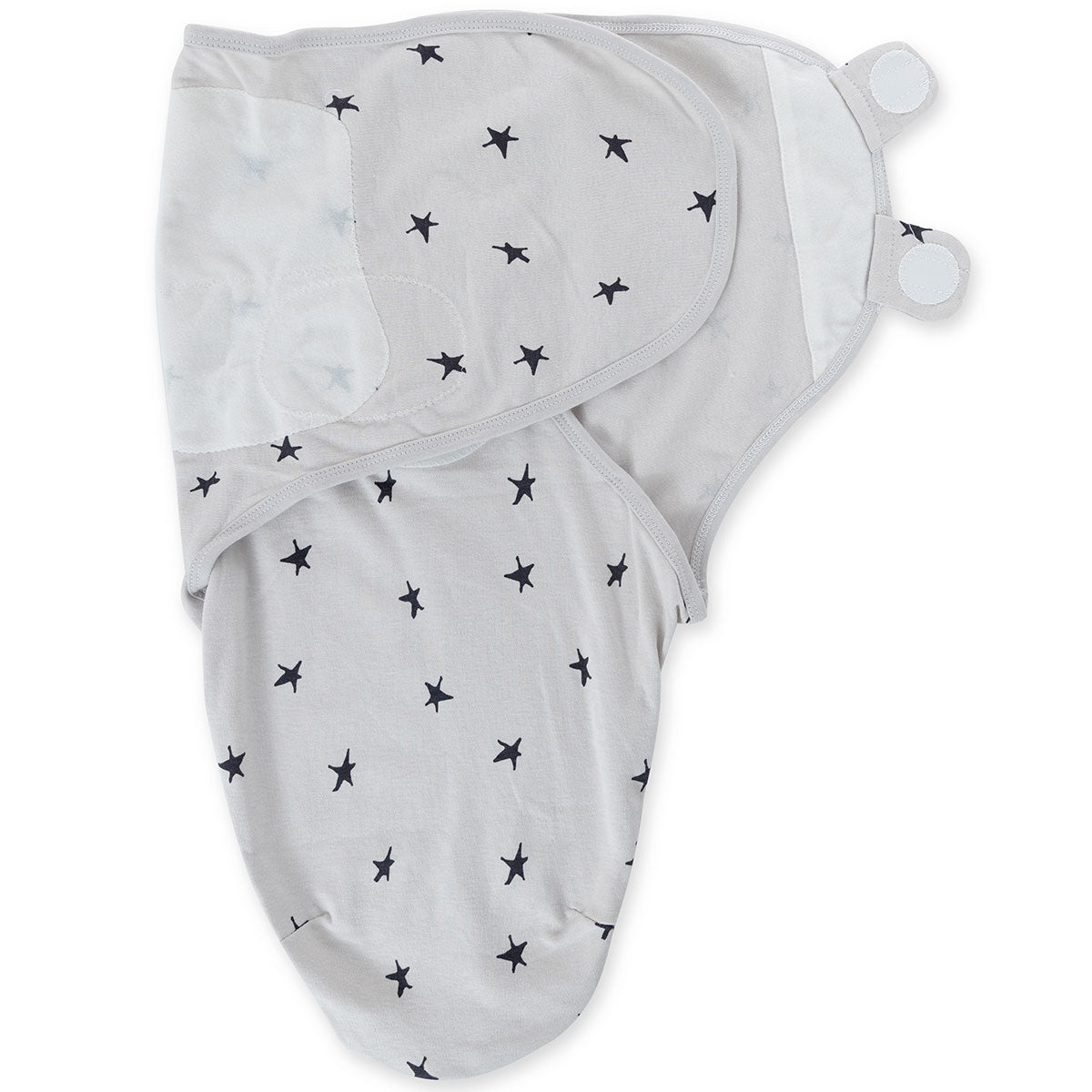 Grey stars Adjustable Swaddle Blanket