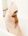 Pink Hooded Towel & Washcloth