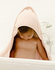 Pink Hooded Towel & Washcloth
