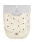 Ivory/Mustard premium bib set packaging