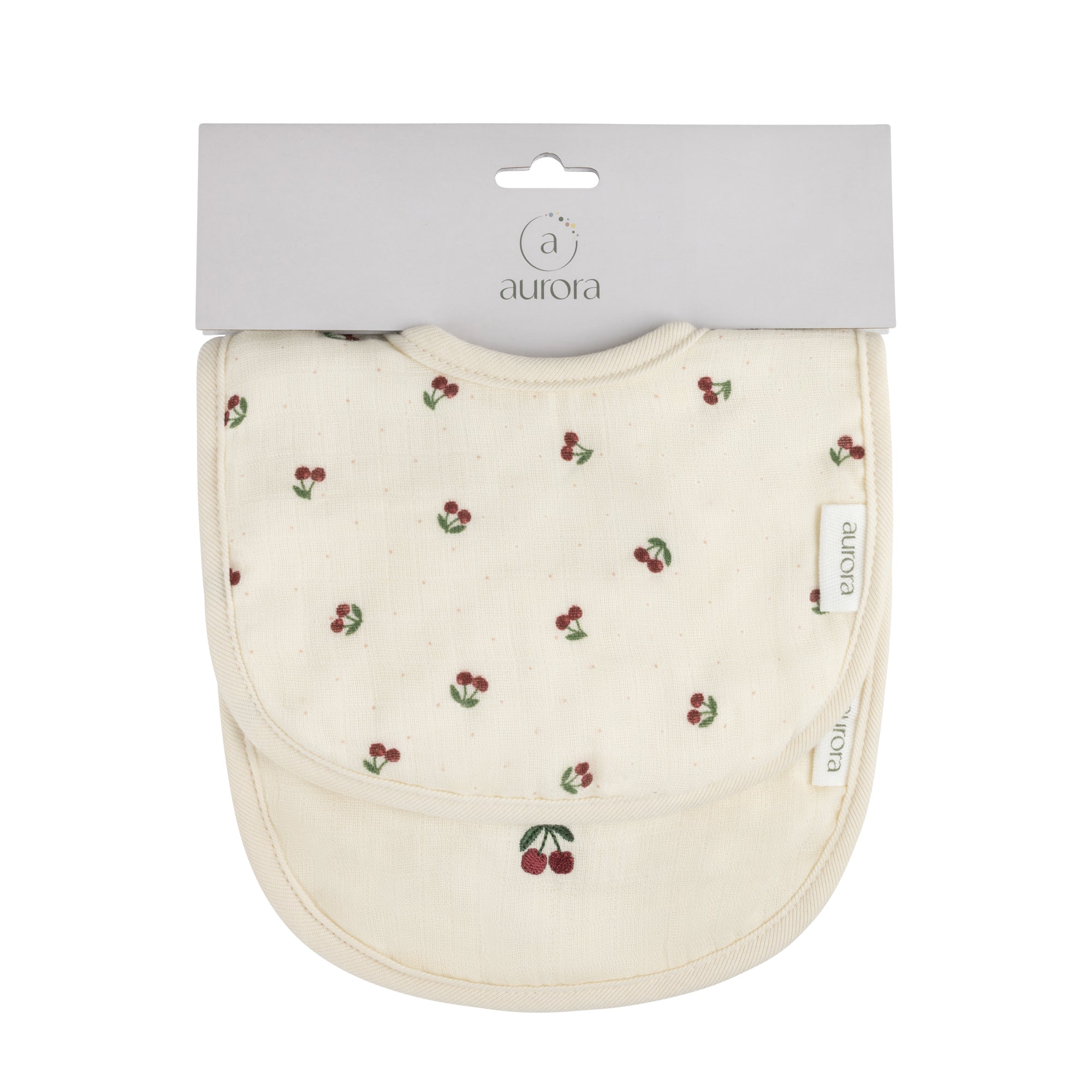 Ivory/Red premium bib set packaging