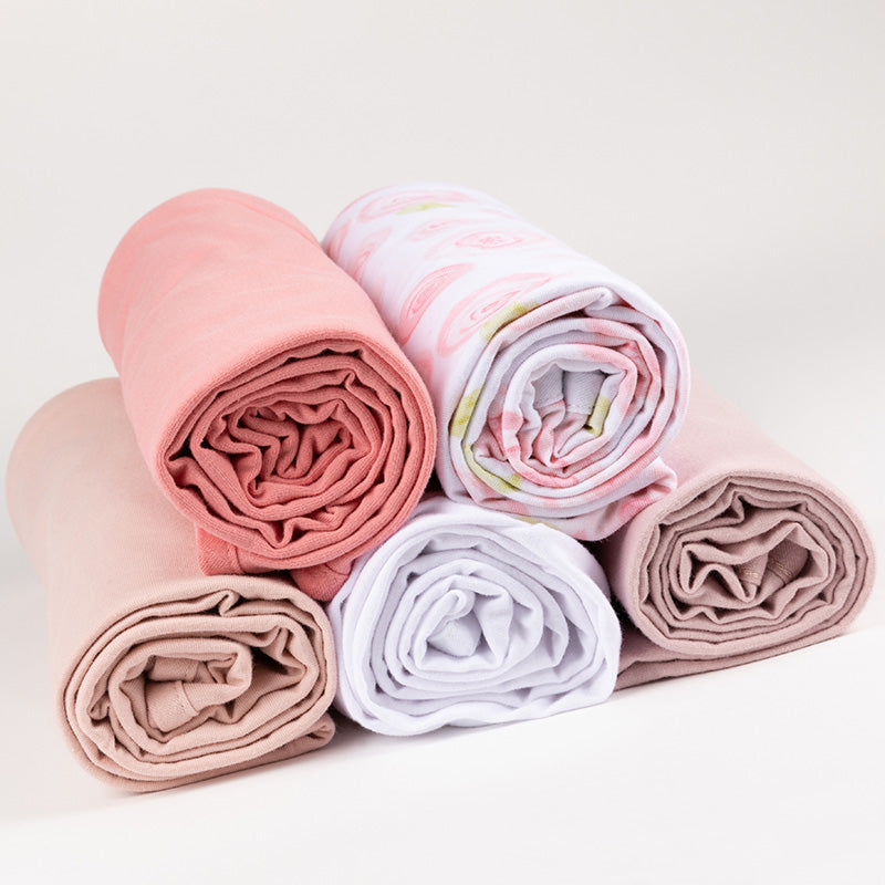 Jersey knit swaddle collection complete