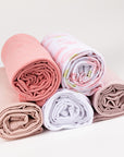 Jersey knit swaddle collection complete