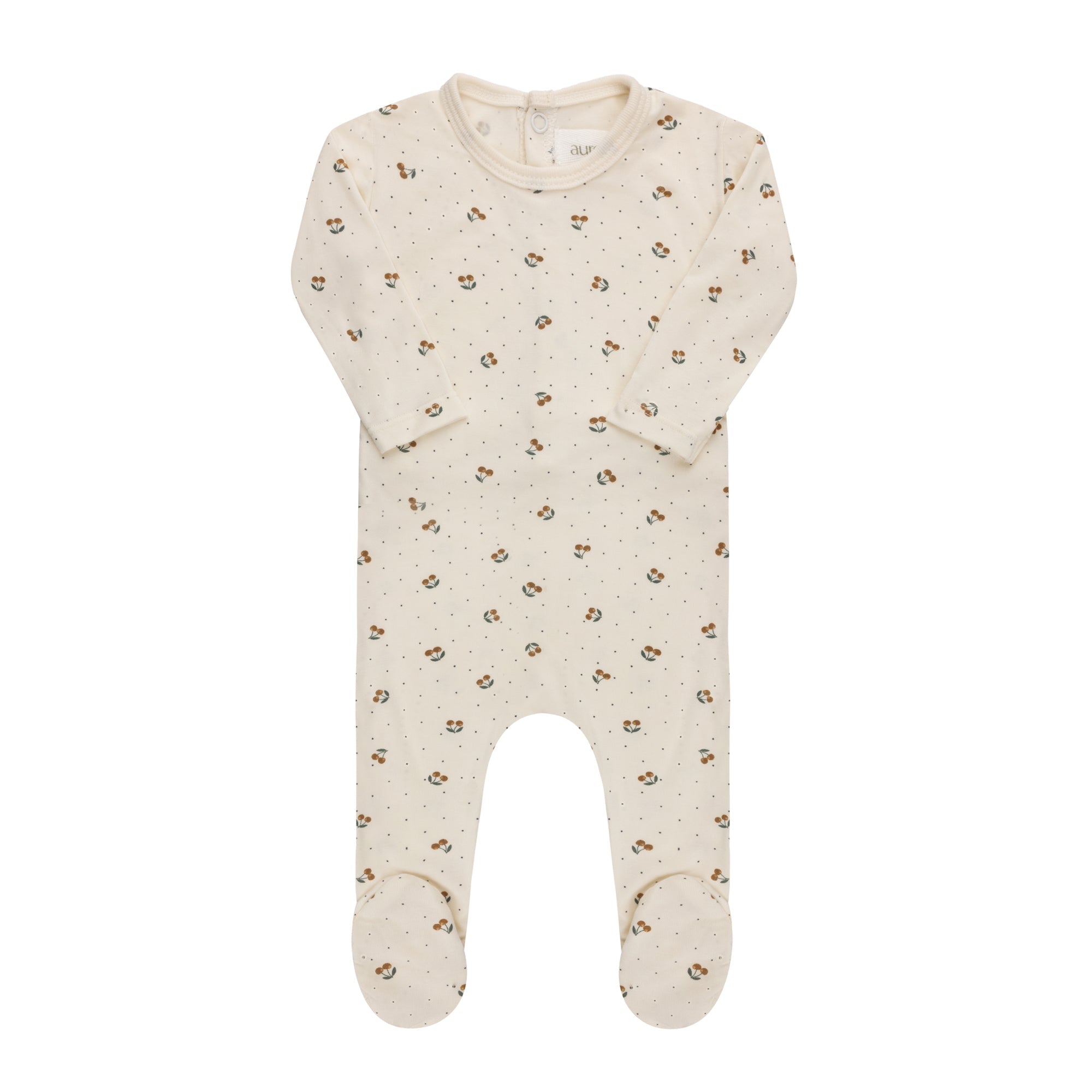 Modal Cherry Print Collection Footie