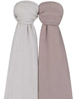 2 Pack Cotton Muslin Swaddle Blanket - Simply Taupe