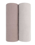 2 Pack Cotton Muslin Swaddle Blanket - Simply Taupe