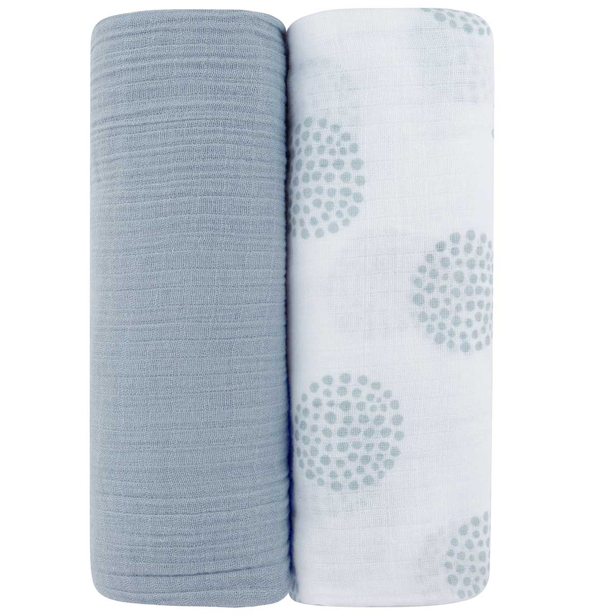 2 Pack Cotton Muslin Swaddle Blanket