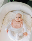 Muslin Burp Cloth Floral Pink