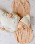 Muslin Burp Cloth Floral Pink baby