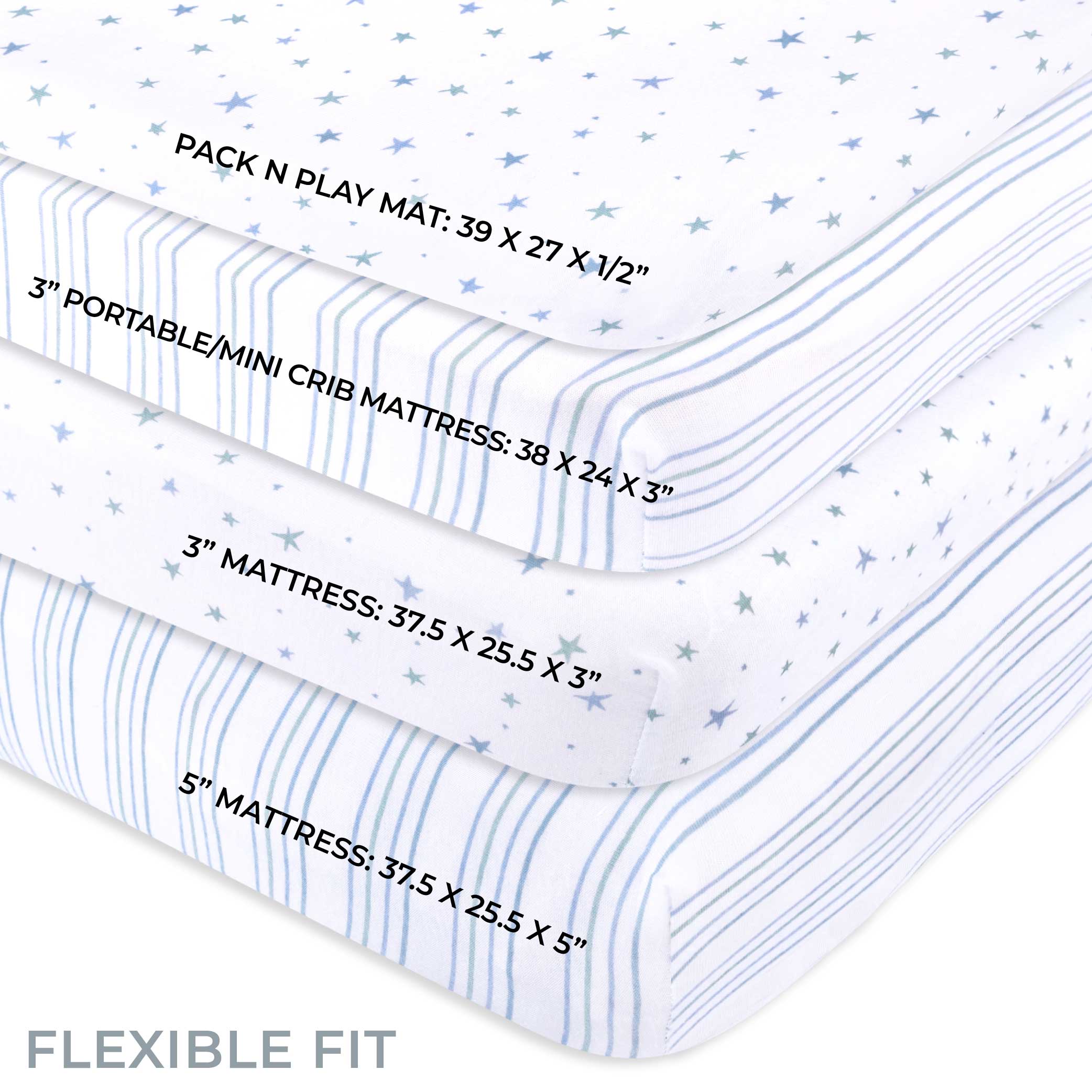 Pack N Play I Portable Crib Sheet Set Ely's & Co.