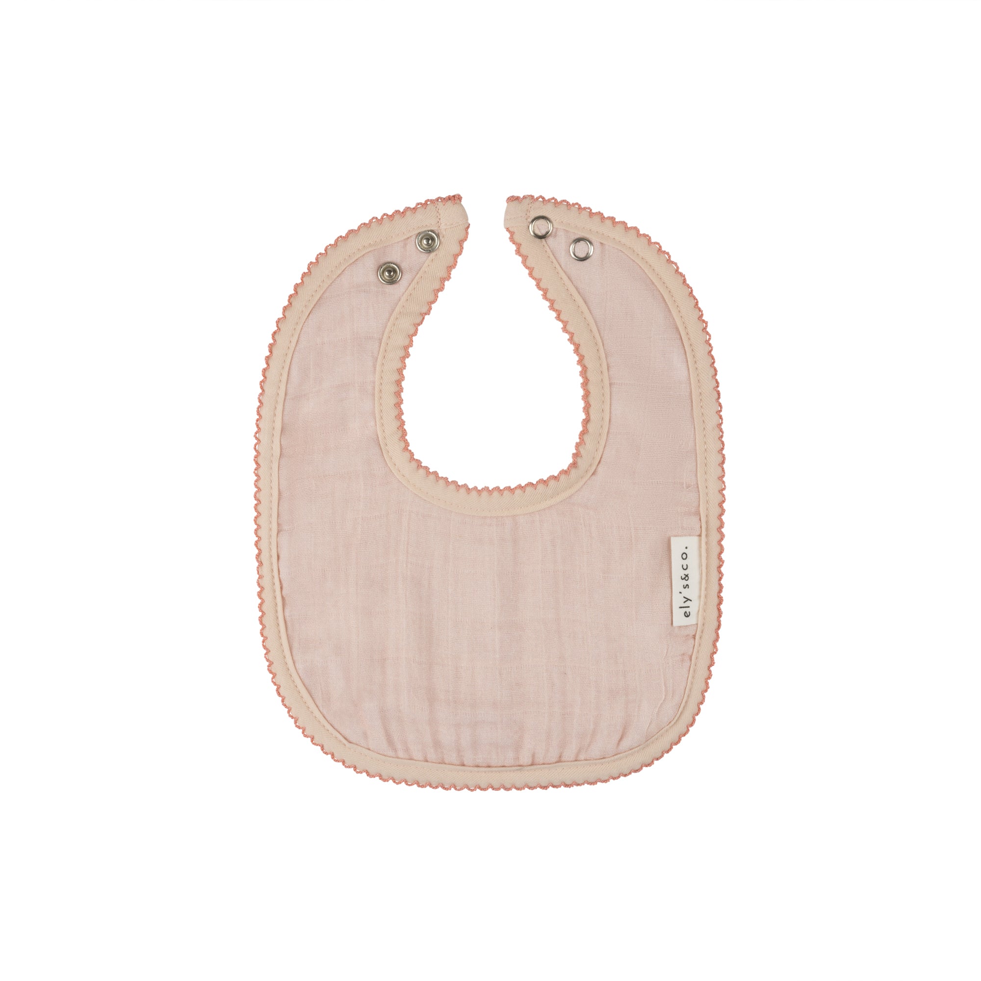Pink Muslin bib