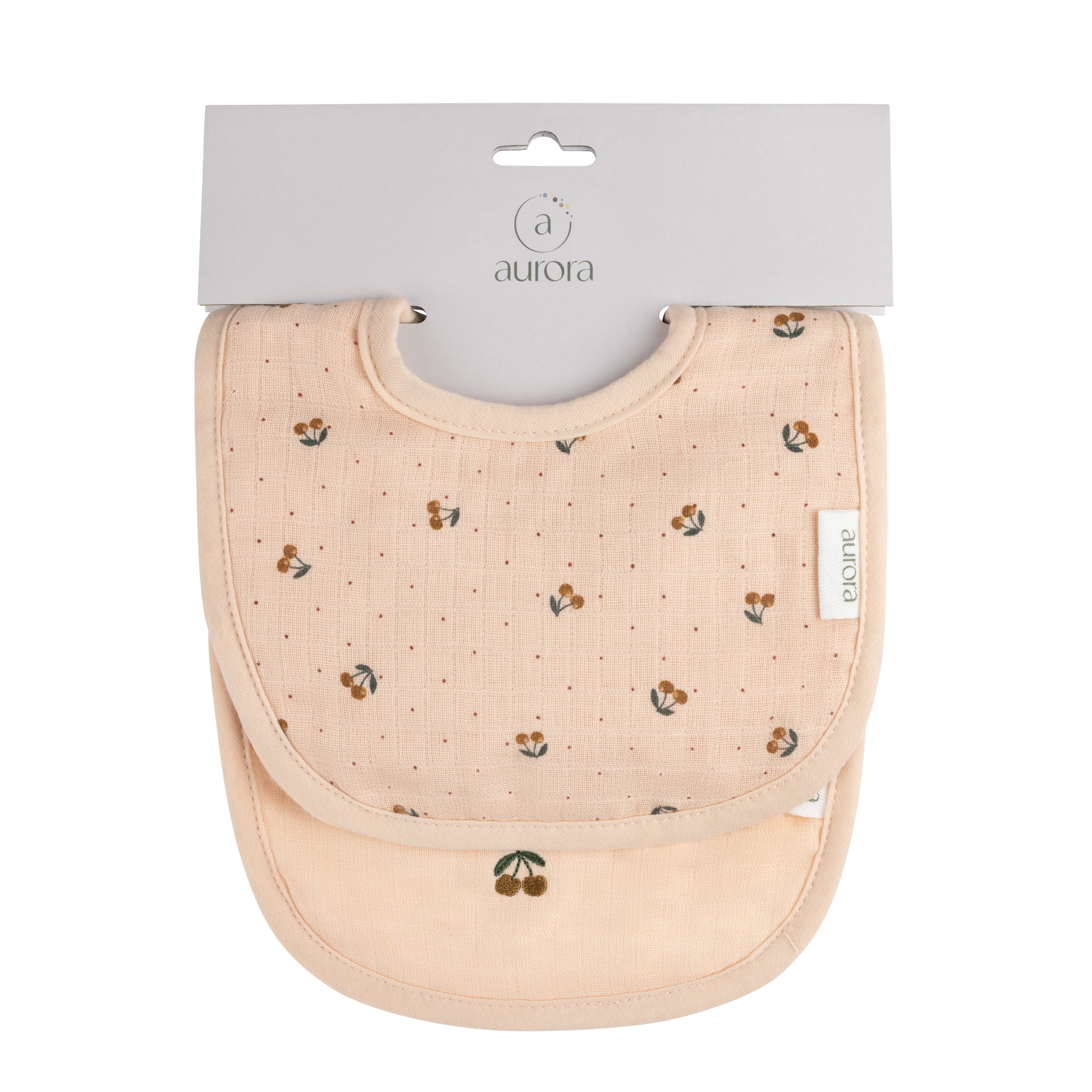 Pink premium bib set packaging