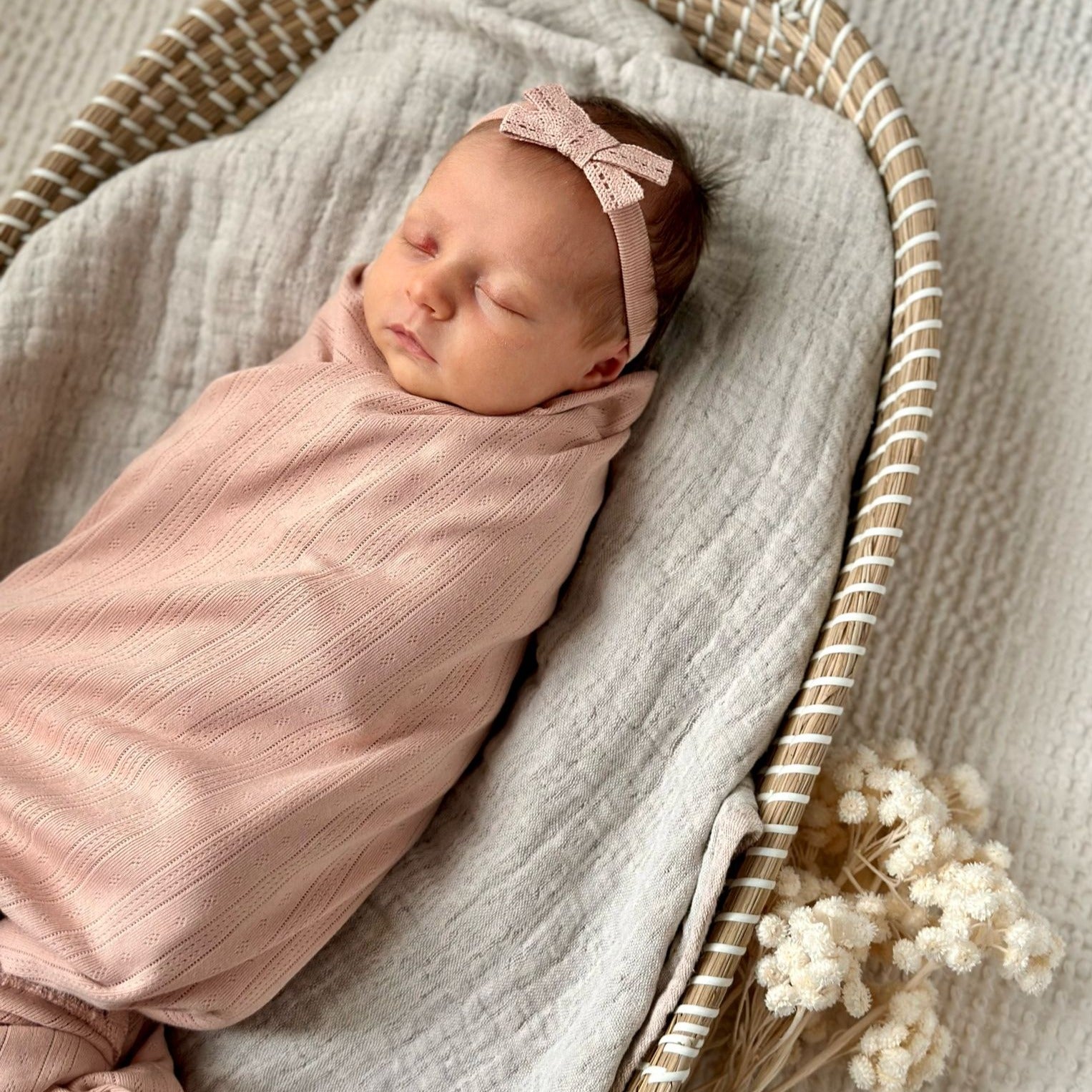 Pink swaddle baby collection
