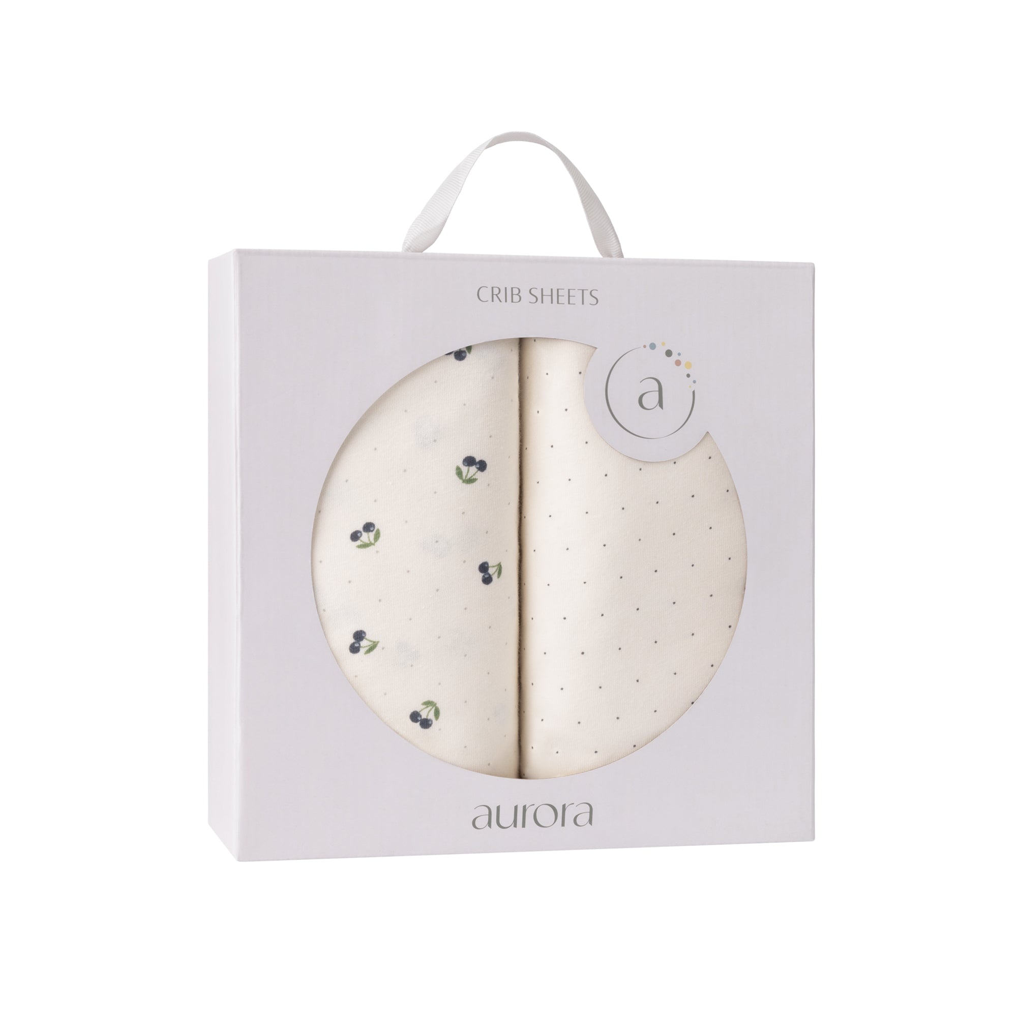 Two-Pack Blue Cherry Crib Sheet set