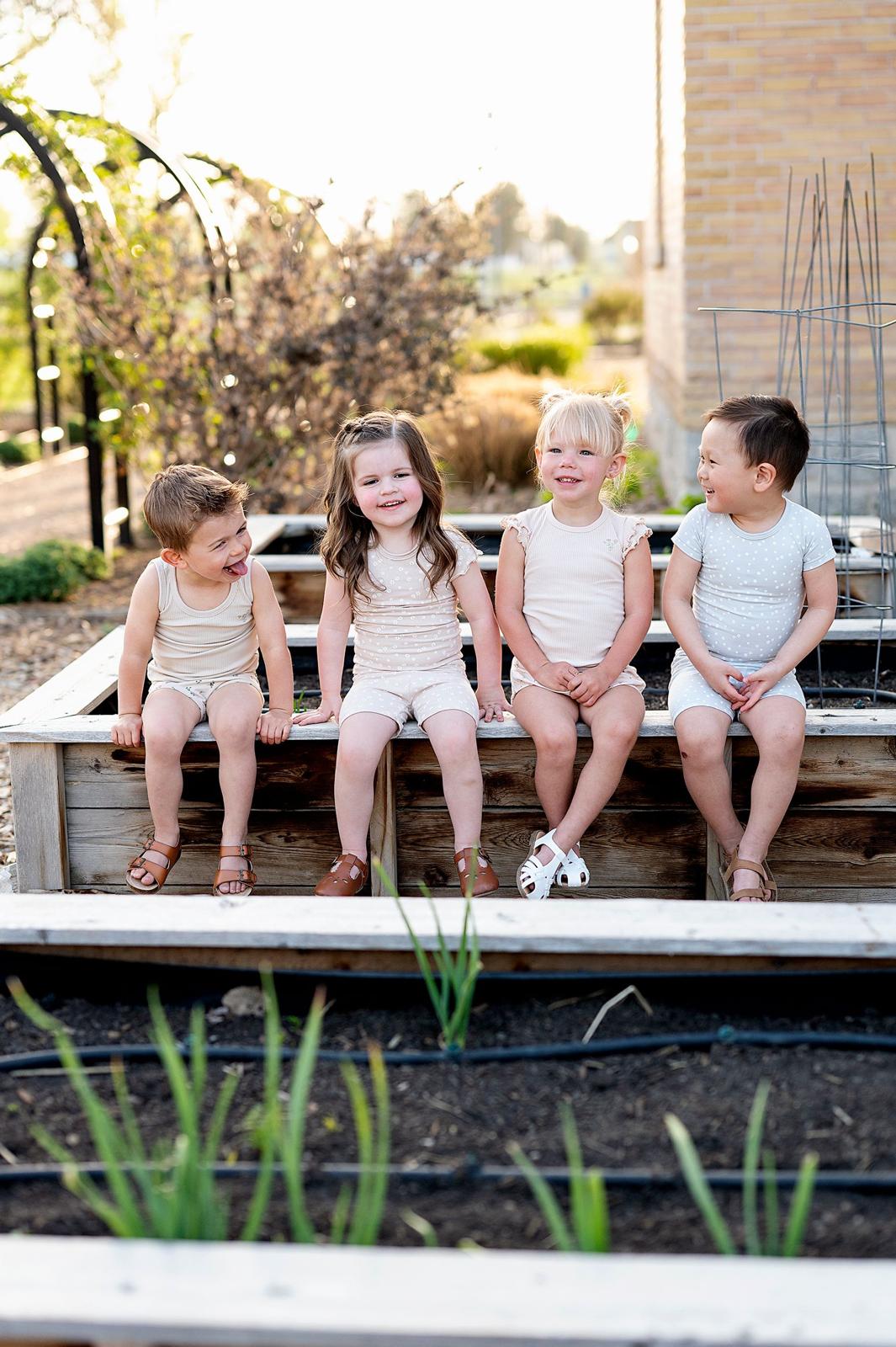 Jersey Cotton - Printed Ginkgo Collection - Tank + Bloomer Set - Boys